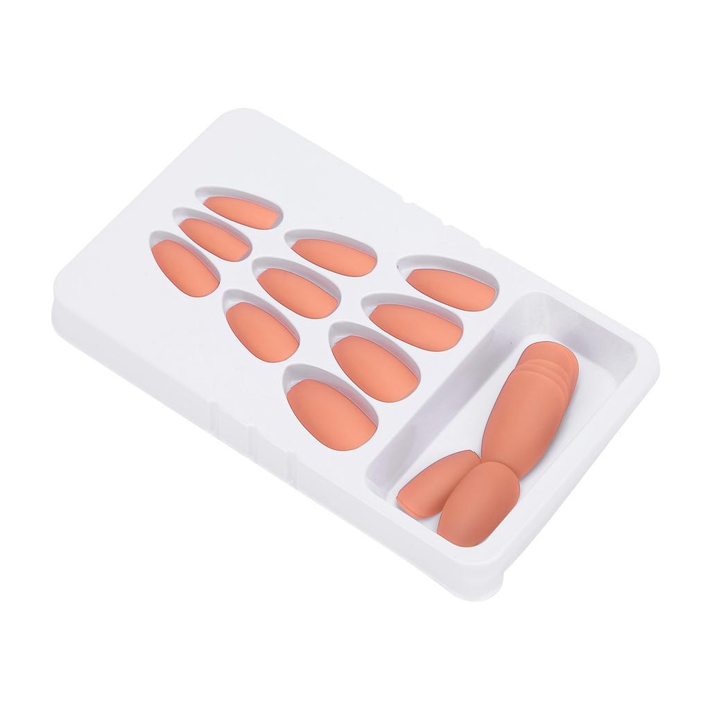 24PCS False Fingernails Long Press Full Cover Fake Color Art Nails for DIY Nail Art Salon