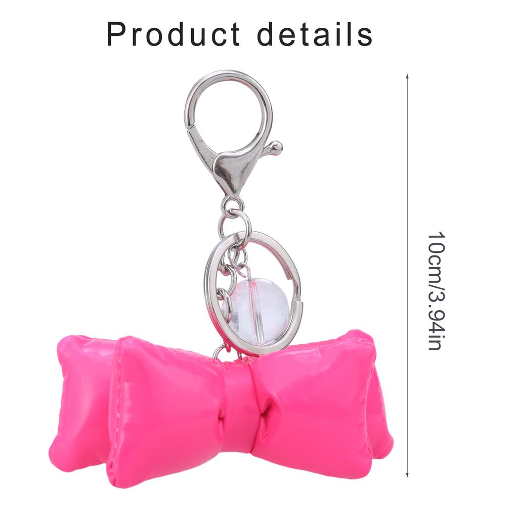 Bowtie Keychain Bowknot Charm Key Chain Butterfly Knot Keyring Detachable Phone Lanyard Ornament for Fashionable Women