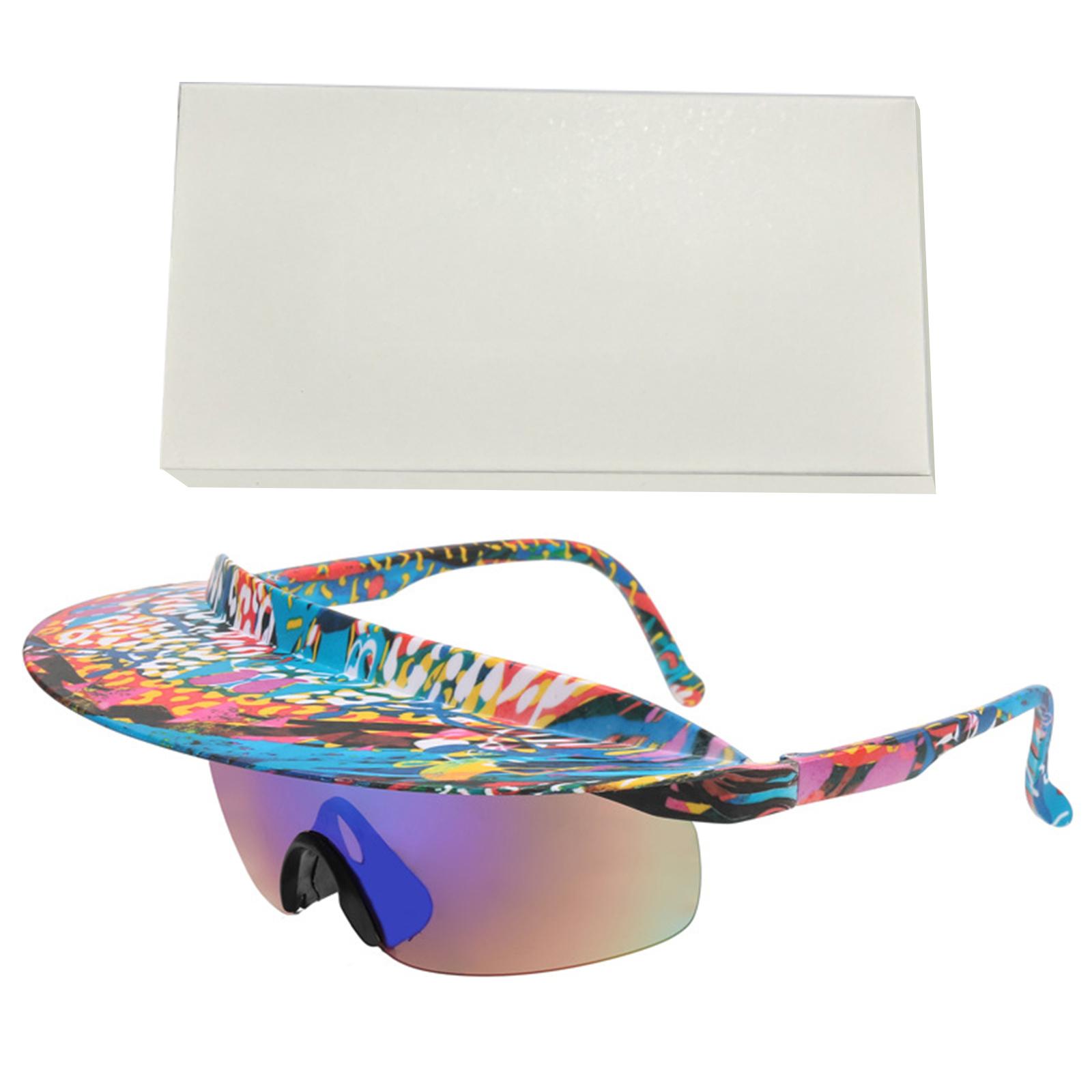Visier zum Anbringen an Sonnenbrillen Visier-Sonnenschutz Winddichte Sonnenbrillen Sonnenbrillen mit Visier Radsport-Sonnenbrillen white
