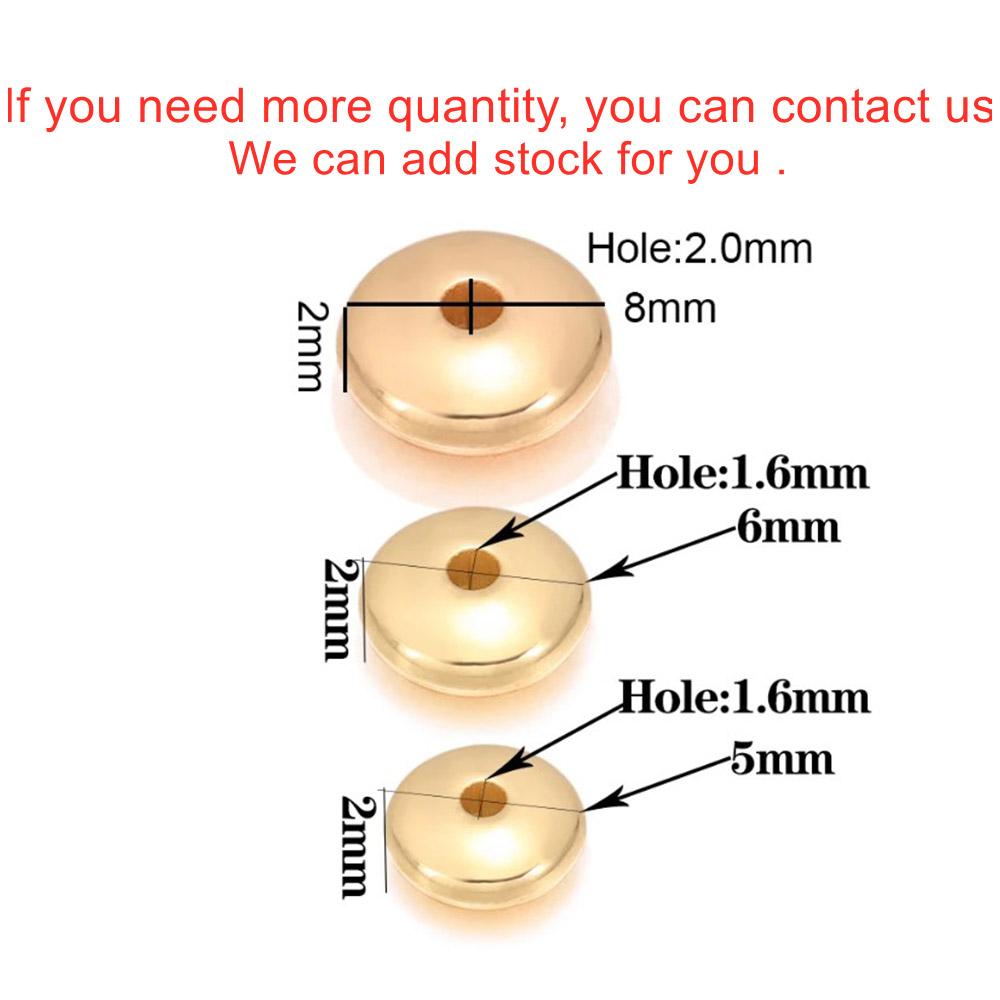 200-400Pcs CCB Multiple Styles Charm Spacer Beads Wheel Bead Flat Round Loose Beads For DIY Jewelry Making Supplies Accessories