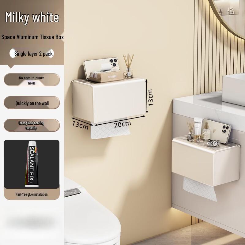 SPACEXPERT Waterproof Space Aluminum Toilet Paper Holder