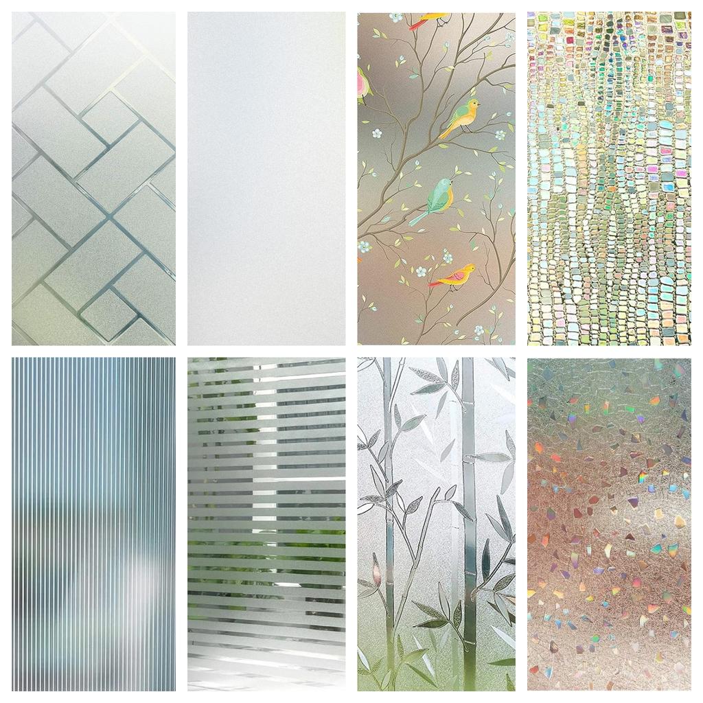 Sichtschutzfolie für Fenster, Regenbogen, 3D-Dekorglas, Vinyl, Buntglas-Aufkleber, statisch haftende Fensteraufkleber, nicht klebende Folien