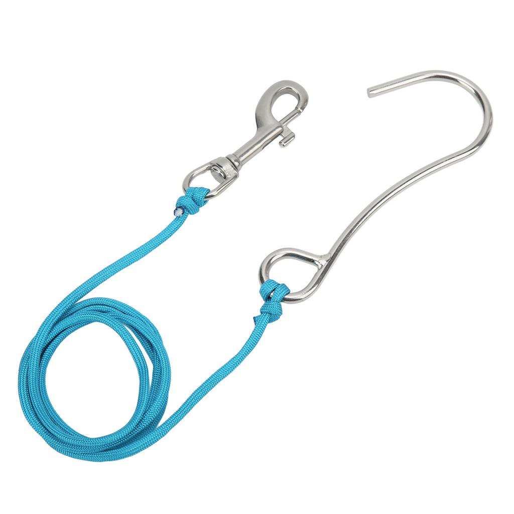 Scuba Diving Reef Drift Hooks with Line and Stainless Steel Clip for Underwater Photography