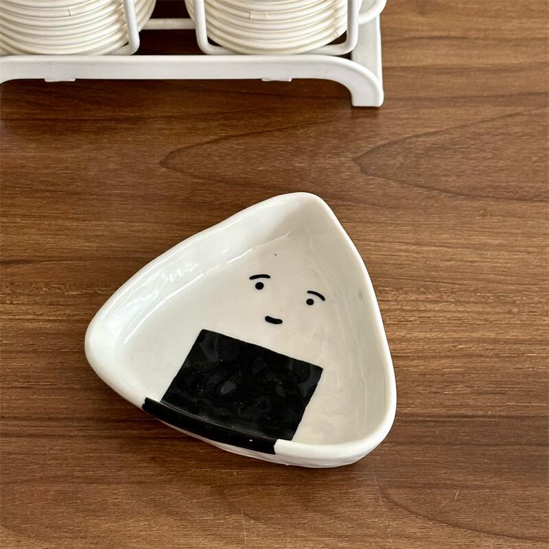 LISM Ceramic Cartoon Rice Ball Dipping Plate