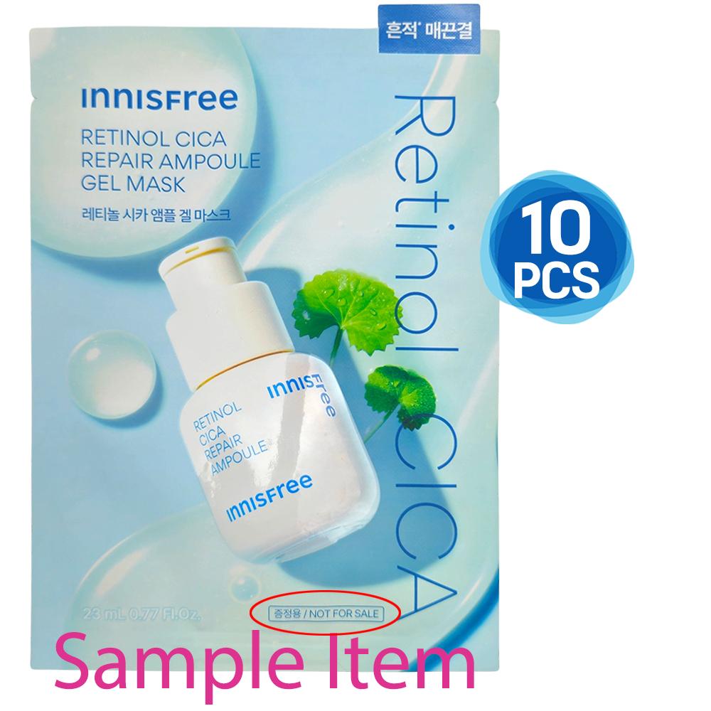

10 шт._[INNISFREE] Ампульная гель-маска с ретинолом и центеллой для восстановления 23 мл (Образец) [10pcs] Mask Sheet