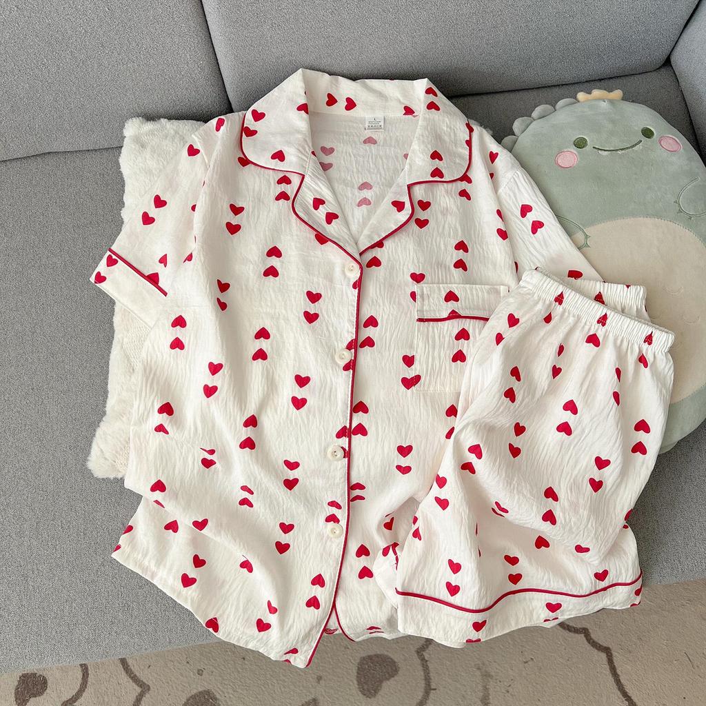 Dolce Pigiama in Cotone Nuvola per Donna - Set Estivo 2026 a Maniche Corte