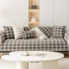 Thicken Plush Rhombic Shape Sofa Cover Universal Non-slip Wave Sofa Mat Winter Warm Sofa Cover Couch Slipcovers for Living Room