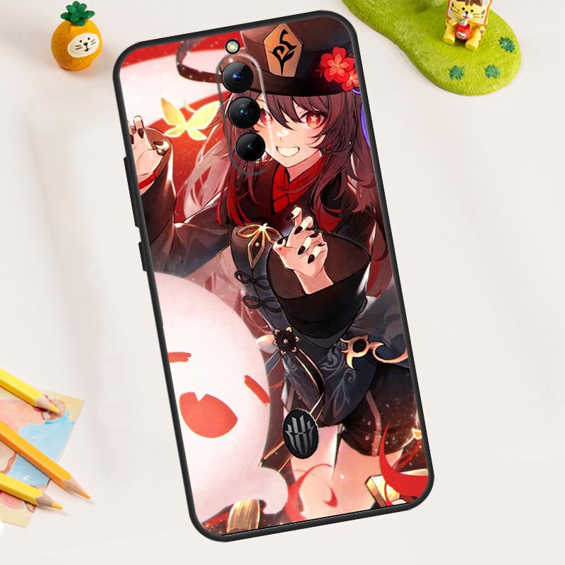 

Genshin Impact Hutao Phone Case For ZTE Nubia Red Magic 8 8S 9 Pro Plus 5G 5S 6R Redmagic 6 7 6S 7S Pro Cover Red Magic 9 Pro