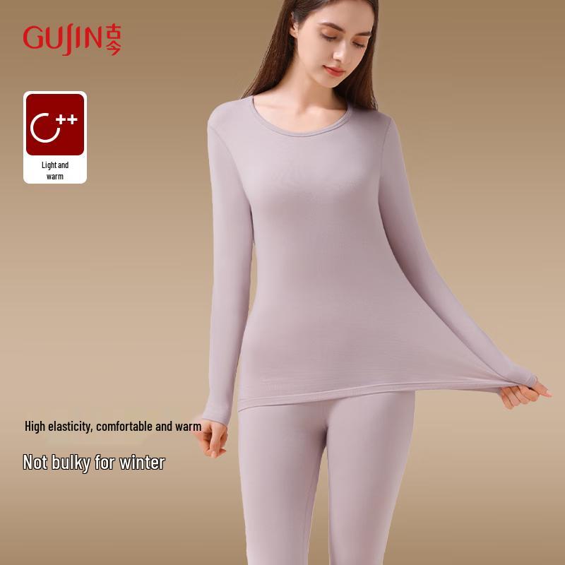 GUJIN Damen Baumwolle Thermounterwäsche Set