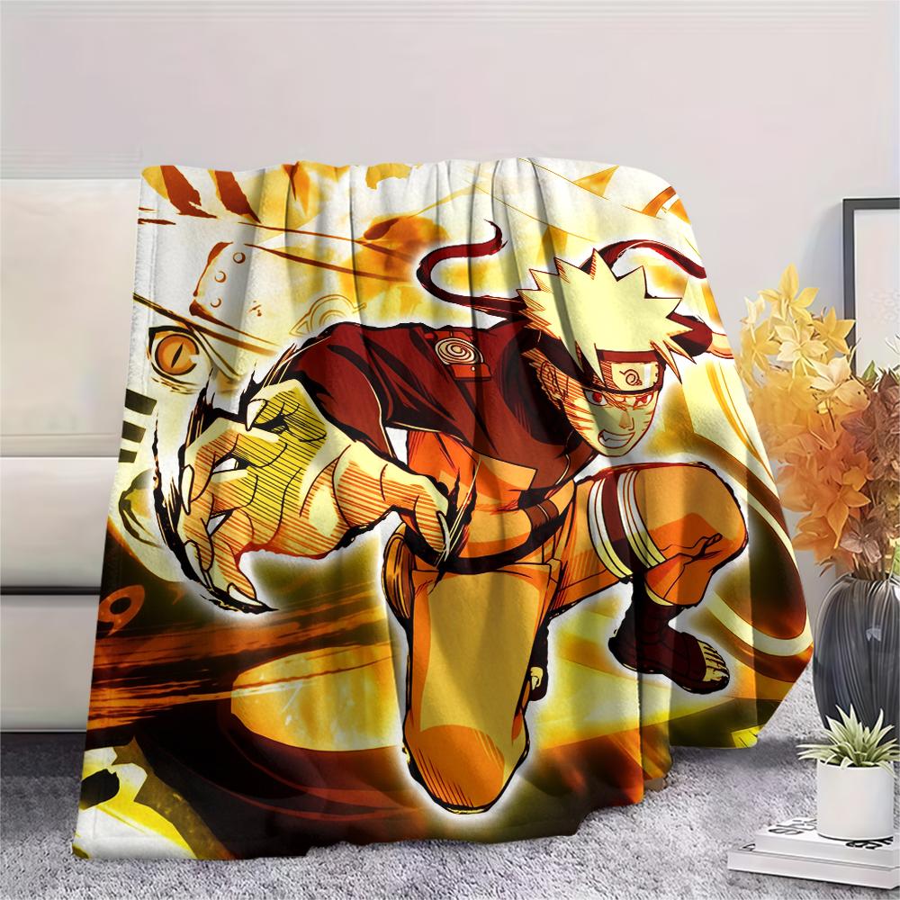 Naruto Naruto Anime Character Pattern Flannel Blanket, High Quality Comfortable for All Seasons, Home Decor, Warmth and Comfort, Perfect for Gifts.