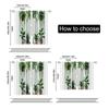 2 pcs, filtering curtains (excluding rods, non-movable, without batteries) Bohemian style greenerybackgroundsuitable for use in