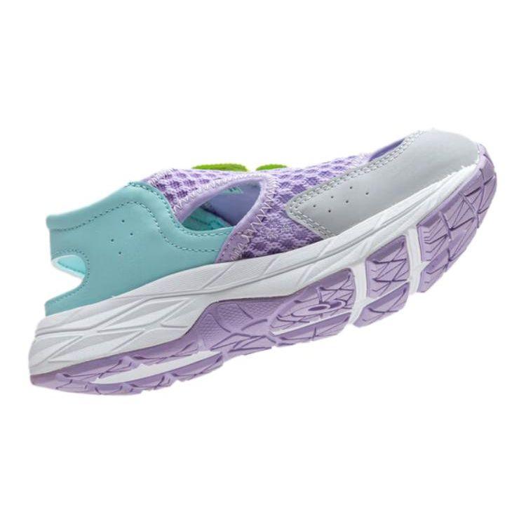 Asics Running Kids Contend Series Breathable Childrens Sandals Kids Sandals Purple Gray Blue 1014A306-500