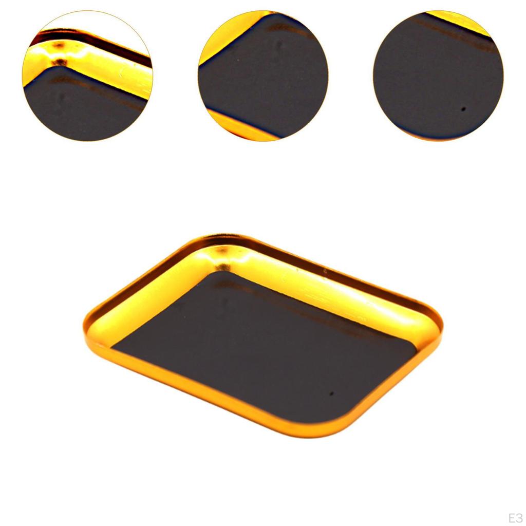 Small Parts Tray Holder Organizing Storage Plate Model Bowl for Socket Screw Nuts, Washers