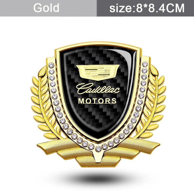 Cadillac Logo Car Sticker Badge for Seville XT4 CT4 CT5 ATS SLR STS EXT CTS Escalade Coupe Auto Side Emblem Exterior Accessories