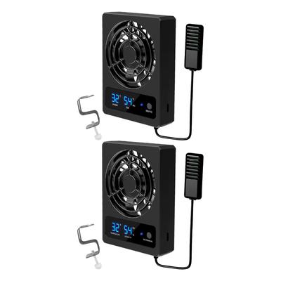 Reptile Fan with Powerful Dehumidifier with Installation Clamp, Versatile And Quiet Humidity Gauge for Geckos