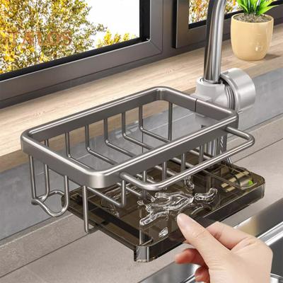 Scolapiatti con rubinetto sospeso porta spugna con gancio Lavello da cucina resistente e non facilmente deformabile
