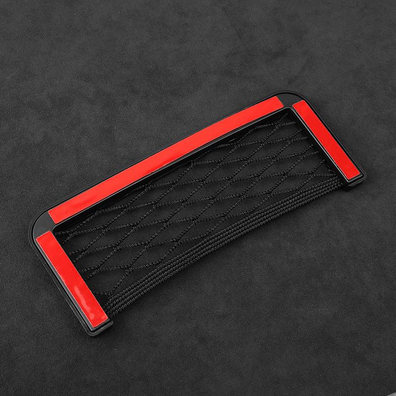 Car Organizer Storage Bag Auto Paste Net Pocket Phone Holder Car Goods For Kia Rio 3 K2 Ceed Cerato K3 Sportage 4 Picanto K5 Optima Sorento Forte
