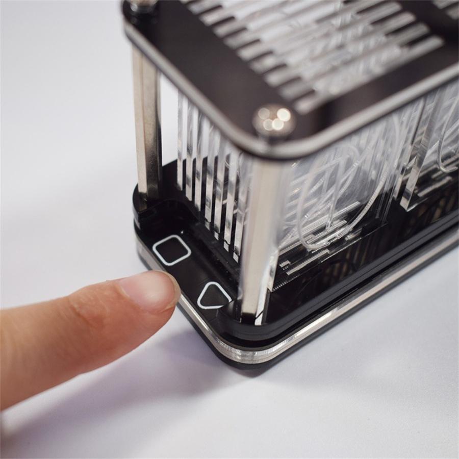 Gift DIY Kit Analog Nixie Tube Glow Clock Music Led Rgb Luminous Digital Display