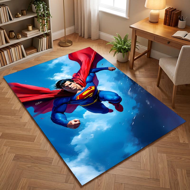 Superman (5) Office Carpets Suitable for Living Rooms Bedrooms Offices and Kitchens a Gift for Modern Home Decor