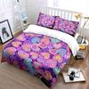 Colorful Heart-Themed Pattern Design Perfect For Valentine'S Day Exquisite Three-Piece Bedding Set Gift For Kids And Adults