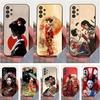 Japanese Geisha W-Woman Phone Case For Samsung S25,S24,S23,S22,S20,S21,S10,Ultra,Plus,Lite,FE,Soft Silicone Black Cover