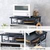 HEIAN SHINDO Over-the-Range Rack, Matte Black, 46cm Wide X 29.5cm Deep X 11cm High, 10kg Load Capacity, REK-1, Heian Shindo Kogyo