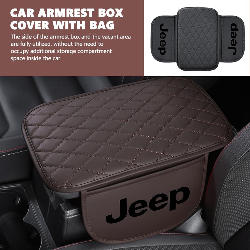 Car Armrest Box Center Console Arm Rest Protection Cushion For Jeep Compass Renegade Cherokee Wrangler JK Patriot Liberty