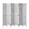 Wood Room Divider Wooden Privacy Screen 6 Panel Room Separation Divider