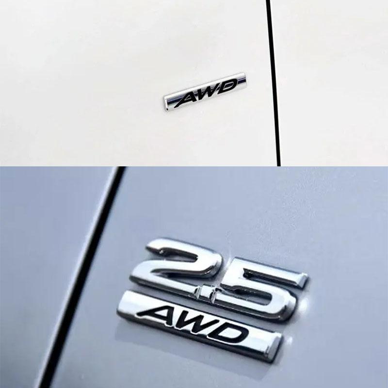 3D 2.5 AWD for CX-5 CX-7 CX-9 RX7 RX8 626 MX5 Car Fender Side Trunk Nameplate Decal Emblem Badge Sticker