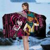Cartoon M-monster High Classic Anime Beach Swimming Towel Soft Absorbent Washcloth Children's Gifts for Kids Travel Camping Gym
