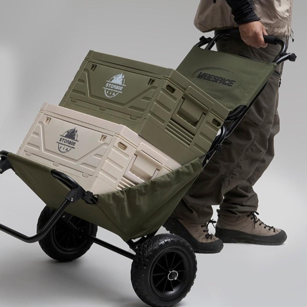 Large Capacity Storage Box with Table Heavy Duty Collapsible Utility Container Travel