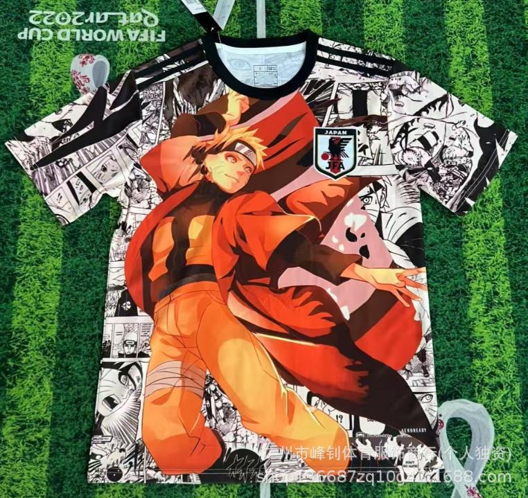 Maillot de football animé Coupe du Monde 2026, maillot thème dessin animé japonais, maillot de sport respirant pour l'entraînement