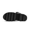 Gdgydh Women's Black Platform Sandals Comfy Open Toe Chunky Heel Buckle Strap Shoes Fashion Casual Solid Color School Shoes