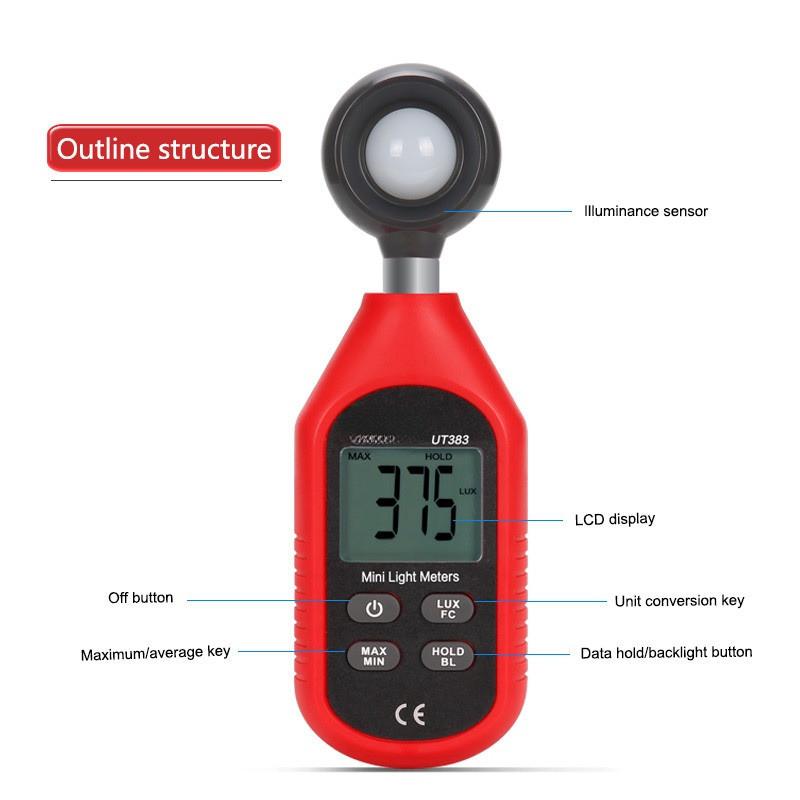 Professional Digital Humidity Meter Mini Anemometer Light Meter LUX Digital Sound Noise Meter High Precision Testing Equipment
