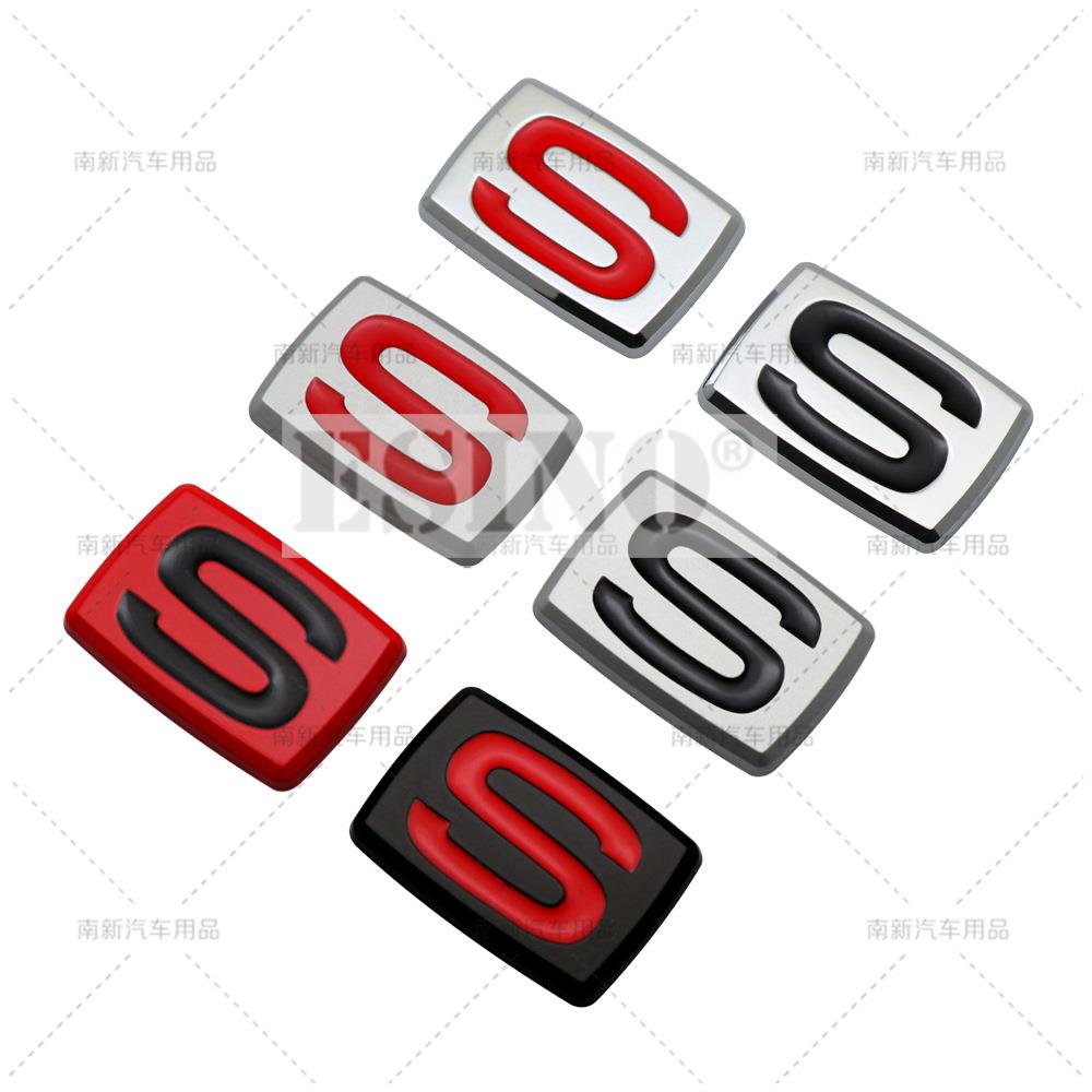 Styling Auto Logo S Performance 3D Metallo Lega di Zinco Emblema Adesivo per Carrozzeria Adesivo Decorativo Decalcomania