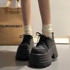 Women S Thick Sole Lace Up Casual Shoes