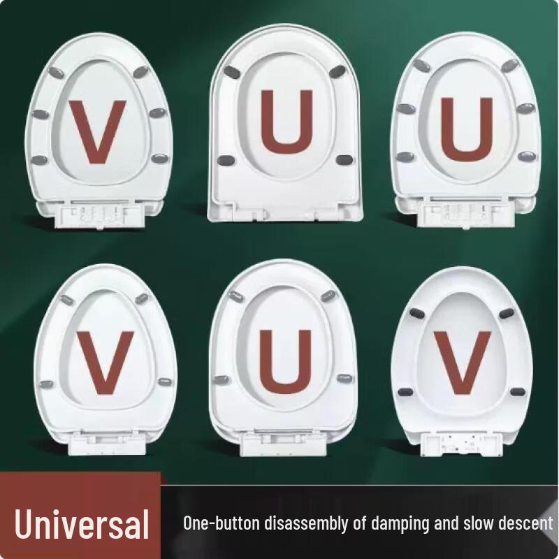 MDNG Universal Slow-Close Thickened U-shaped Toilet Seat