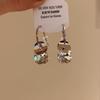 Square & Round Pearl Tassel Earrings for Women - Elegant, Versatile, Niche Design, Exquisite Accessory