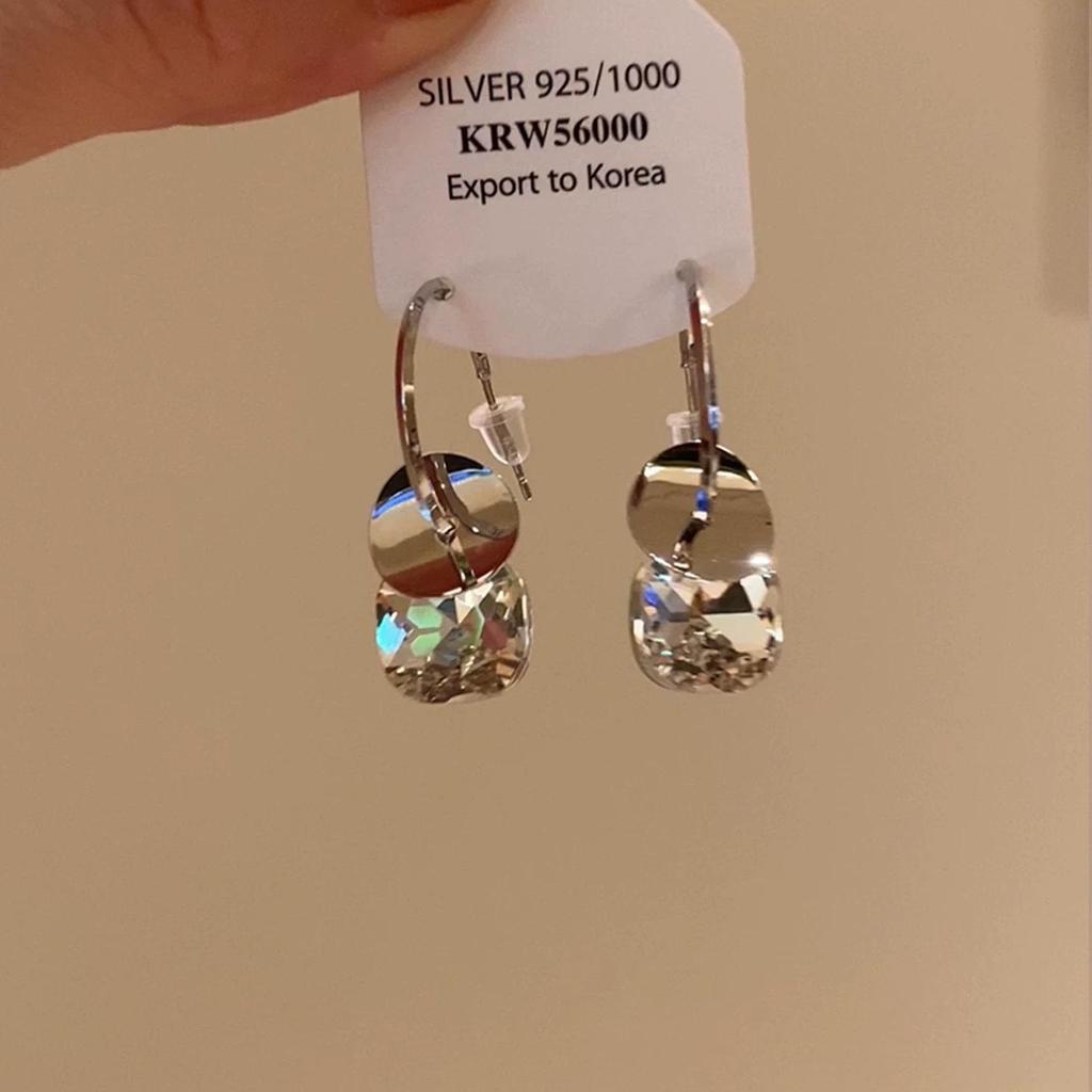 Square & Round Pearl Tassel Earrings for Women - Elegant, Versatile, Niche Design, Exquisite Accessory