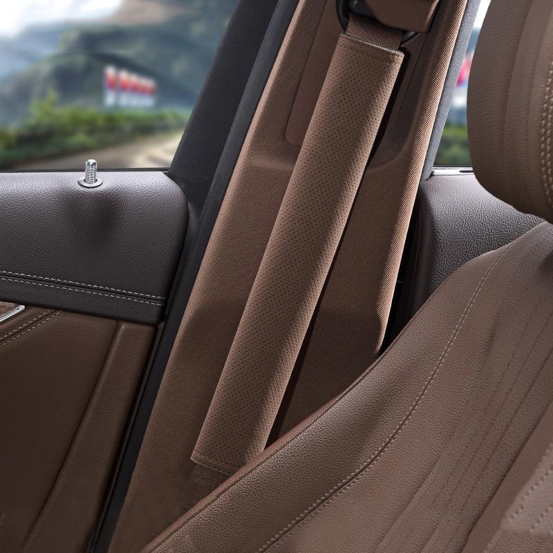 Car Seat Belt Cover Suede Safety Belt Shoulder Cover Protection Pad For Tesla Model 3 Model S Model Y Universal Accessories
