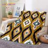 3D Lastest Nordic Turkish Bohemia Celt Soft Flannel Blankets,Throw Blanket Comfortable Blanket for Picnic Beds Sofa Home Bedroom