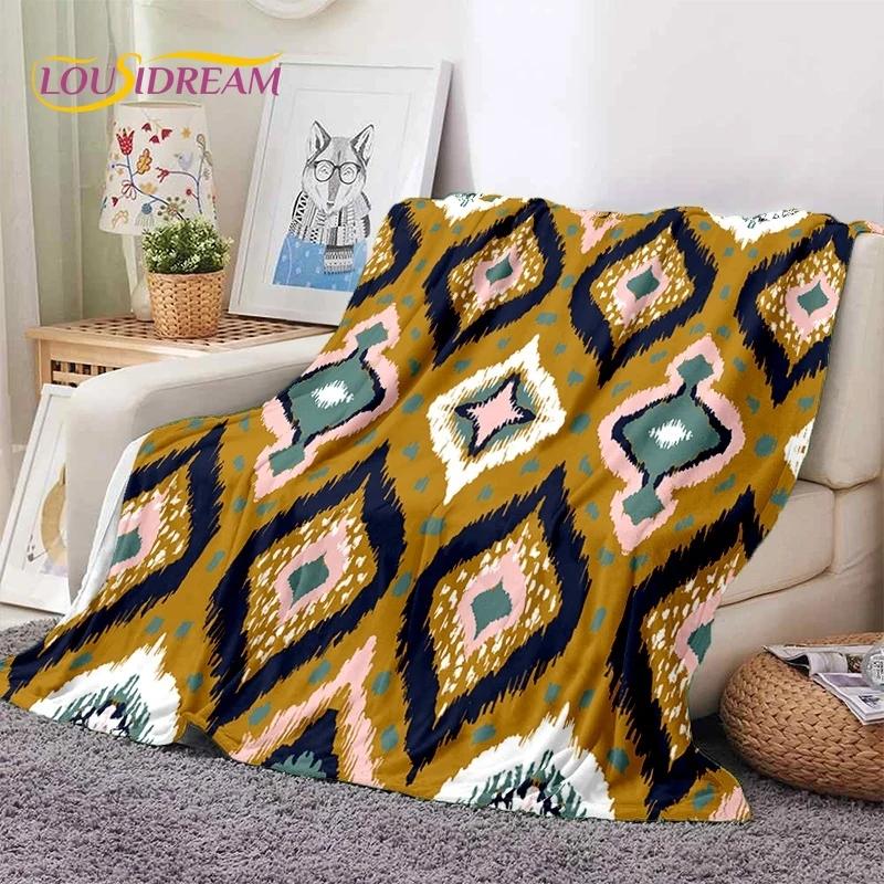3D Lastest Nordic Turkish Bohemia Celt Soft Flannel Blankets,Throw Blanket Comfortable Blanket for Picnic Beds Sofa Home Bedroom