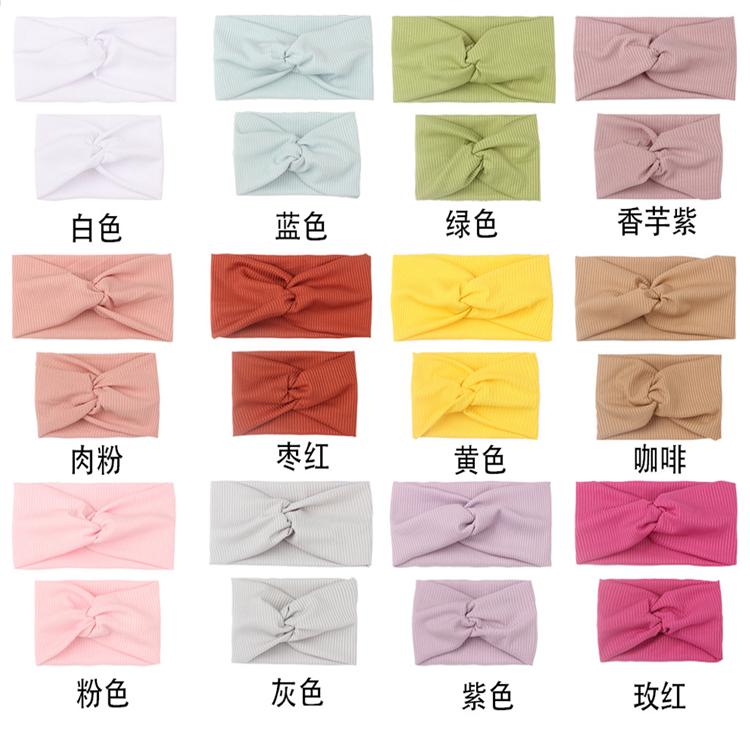 Chic Parent-child Knotted Rabbit Ears Hairbands Accessories Fashion Bow Headwraps Set Elastic Hair Bands