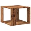 VidaXL Table basse vieux bois 40x40x30 cm bois d'ingénierie, table d'appoint, table de salon, table latérale, bout de 856494