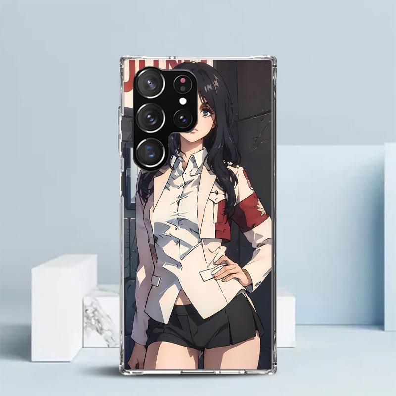 A-Attack on T-Titan Annie Mikasa Soft Cover for Samsung Galaxy S25 Edge S26 S24 S23 Ultra Phone Case S22 S21 Plus S20 FE Print P