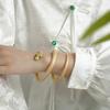 High-end Light Luxury Fashionable Snake-shaped Round Bracelet with Buckle for Women, Same Style