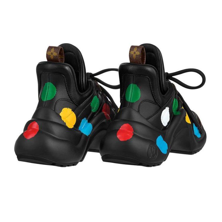 LOUIS VUITTON X Yk Academy Archlight Sneakers 'Black With Colorful Dots' Women's 1AB9RS