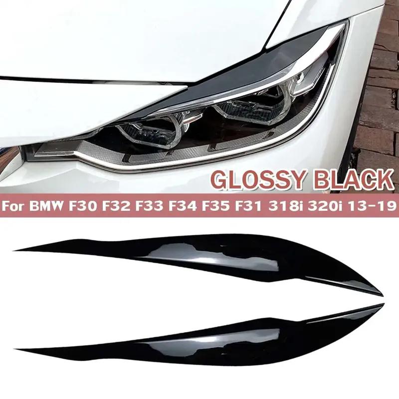 2pcs Car Front Headlight Eyebrow Eyelid For BMW F30 F32 F33 F34 F35 F31 318i 320i 2013- Headlamp Eyelids Eyebrows