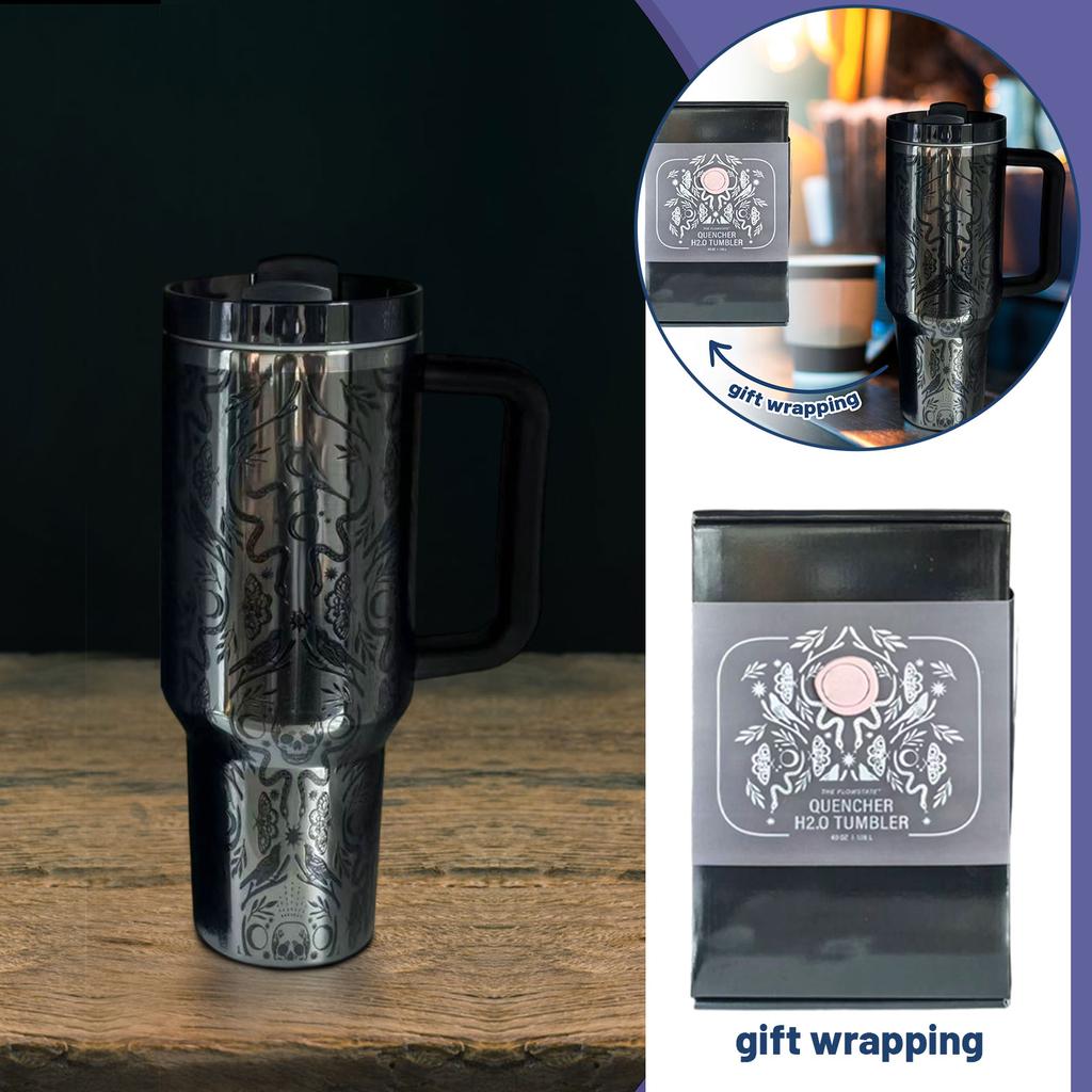 40oz Standard Packaging Portable 304 Stainless Steel Large Capacity Mug High-value Car Mug