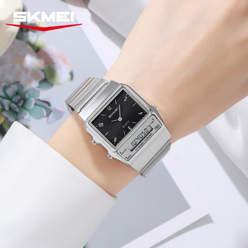 SKMEI 2632 Student Dual Display Luxury Watch for Men Women's Electronic Waterproof Chrono Mens Wristwatches Quartz Watches Reloj